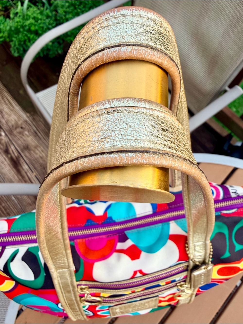 Coach Poppy Pop Signature C Glam Tote - Picture 4 of 8